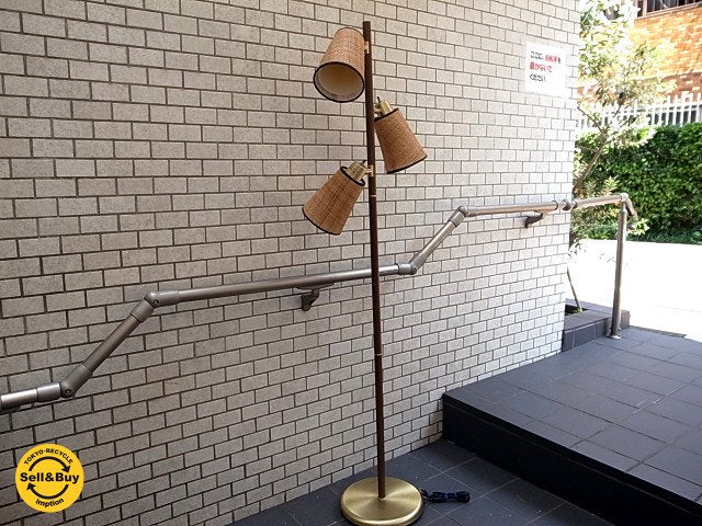 MERCURY マーキュリー Pasadena パサデナ スタンドライト フロアランプ ラタンシェード U.S Modern Light ■