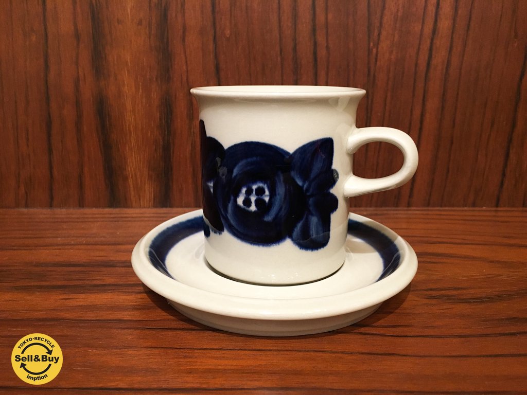 アラビア ARABIA アネモネ Anemone コーヒーカップ ソーサー ウラ・プロコッペ a チップあり ◎