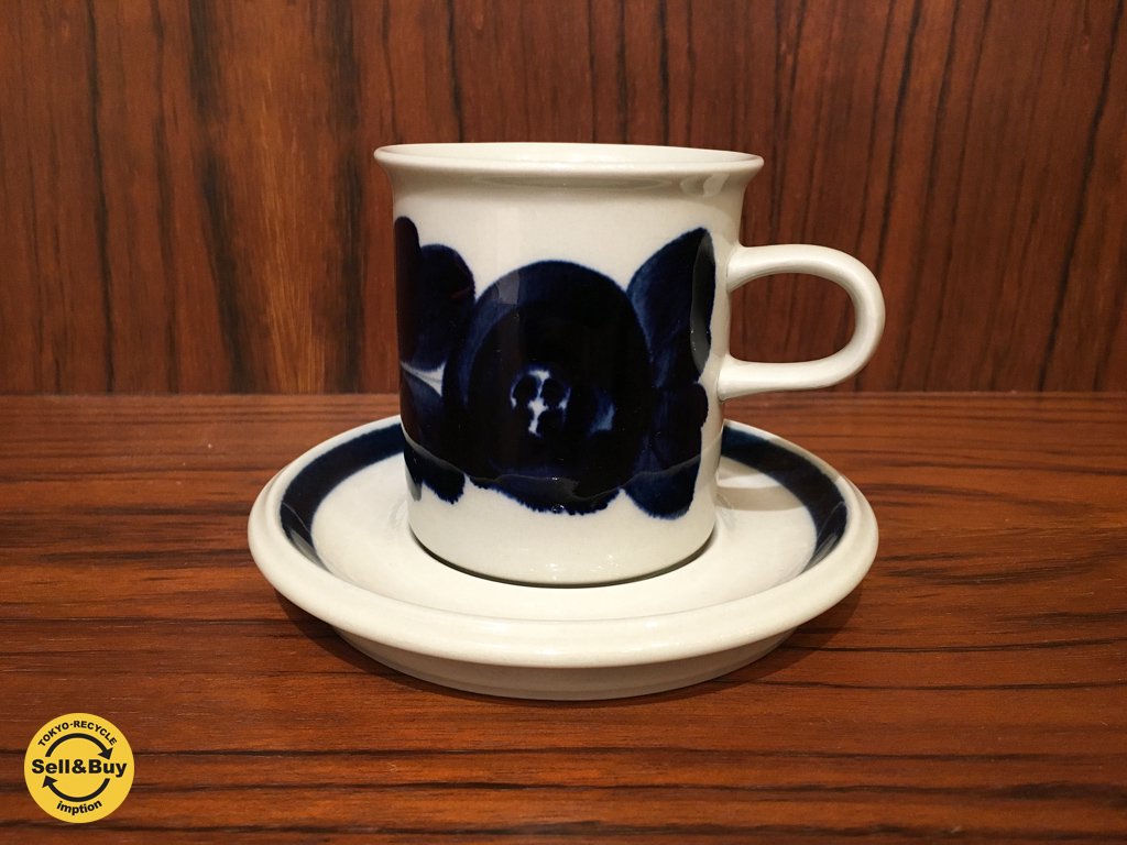 アラビア ARABIA アネモネ Anemone コーヒーカップ ソーサー ウラ・プロコッペ b ◎