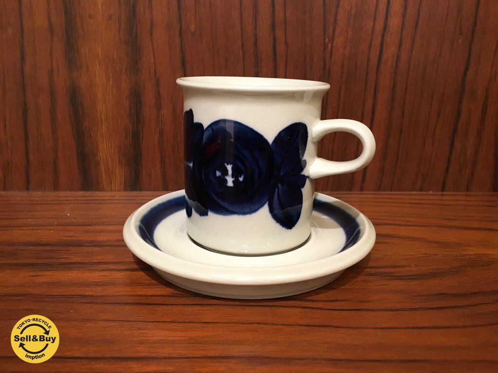 アラビア ARABIA アネモネ Anemone コーヒーカップ ソーサー ウラ・プロコッペ e ◎