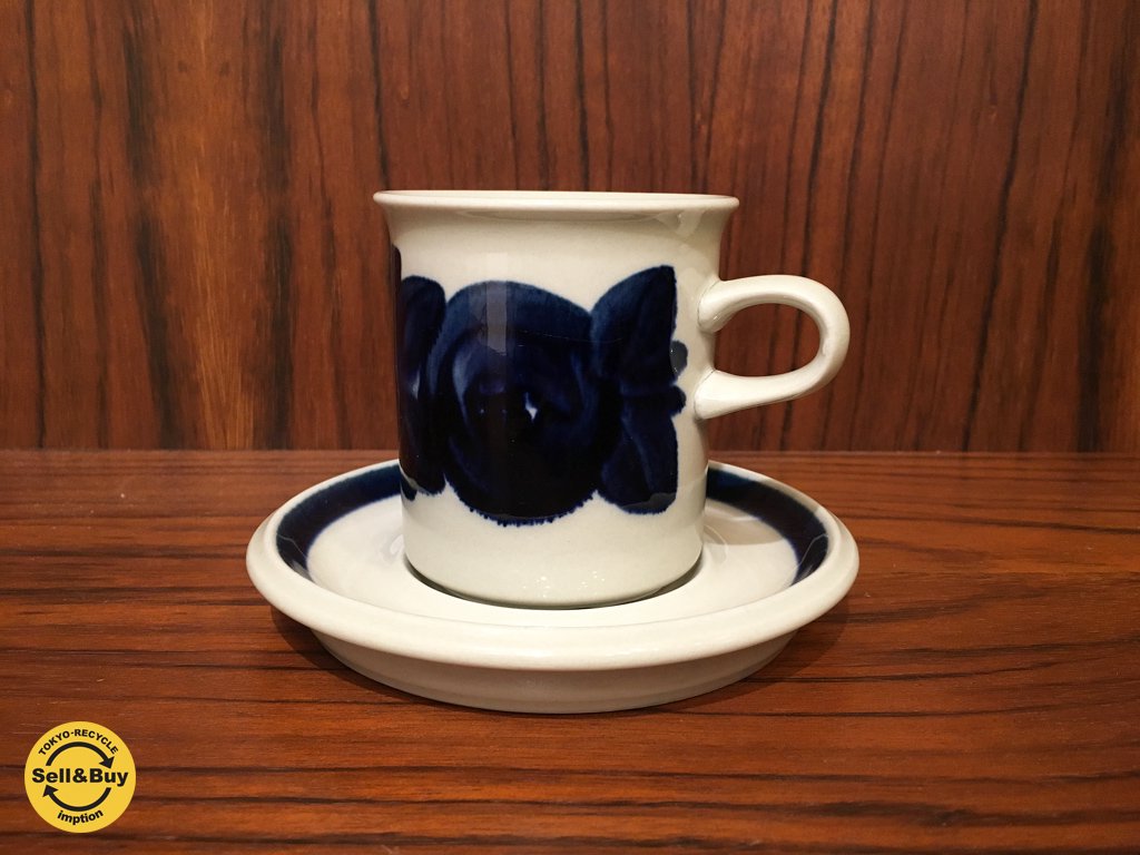アラビア ARABIA アネモネ Anemone コーヒーカップ ソーサー ウラ・プロコッペ f ◎