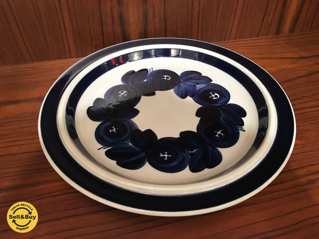 アラビア ARABIA アネモネ Anemone プレート 大皿 Φ33cm ウラ・プロコッペ ◎