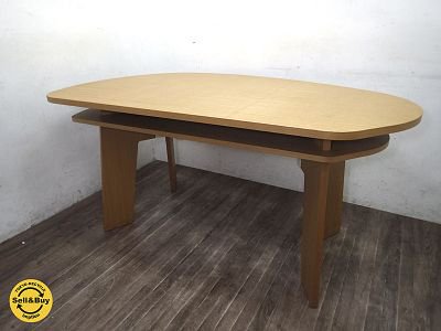 おいしいキッチンプロジェクト ダイニングテーブル タモ材●