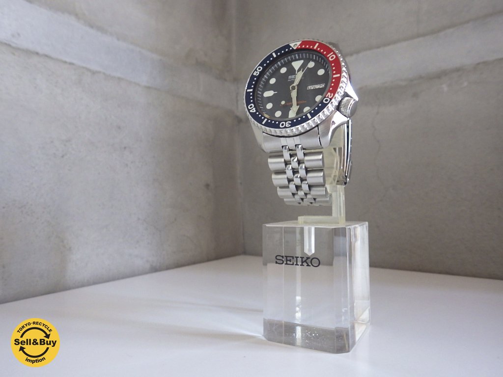 SEIKO セイコー 200mダイバー 自動巻き 7S26-0020 デイデイト 腕時計 デカケース41mm ♪