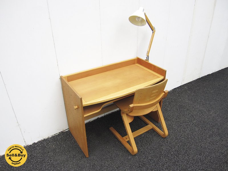 Formio ( フォルミオ ) デンマーク製 スチームドビーチ材(ブナ材) オイルワックス仕上げ 『 デスク 』 + 『 フック 』 + 『 チェア 』 + 『 ランプ 』 4点セット ★