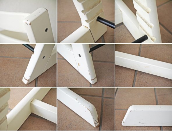 ストッケ STOKKE トリップトラップ TRIPP TRAPP ベビーチェア キッズチェア ホワイト S/N4~ ノルウェー 北欧家具 ◇