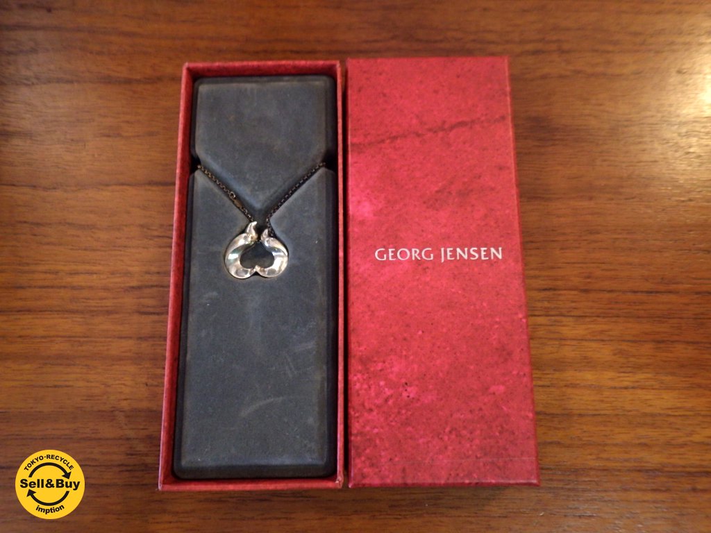 GEORG JENSEN ジョージ ジェンセン Allan Scharff 1995年 アーティスト コレクション ハート ペンダント 箱付 ◇