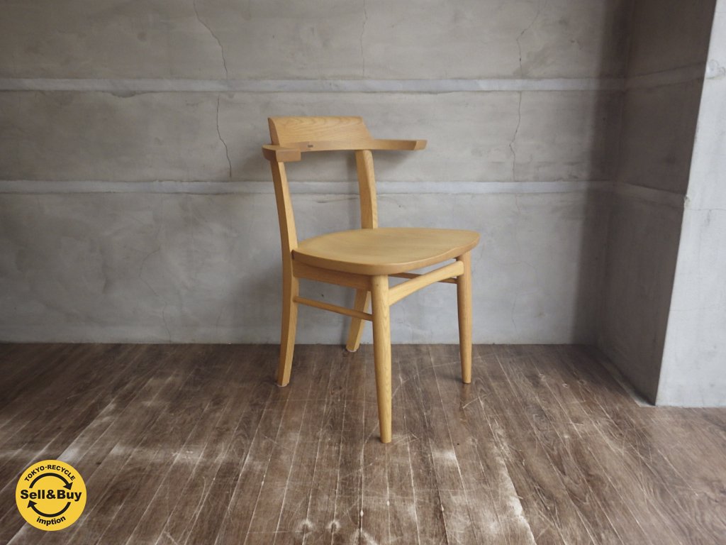 IDC OTSUKA 柏木工 / KASHIWA ソフィー オーク無垢材 ダイニングチェア 展示品 クッション付き ③ ♪