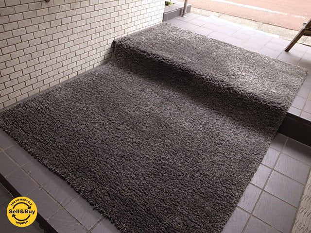 トルコ製 シャギー ウィルトン ラグ カーペット シンプルモダン 幅約220×164cm ■