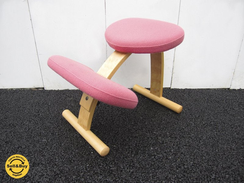 Norway Rybo ( リボ社 ) ★ バランスチェア 『 Balans EASY ( バランスイージー ) 』 ピンク 美品