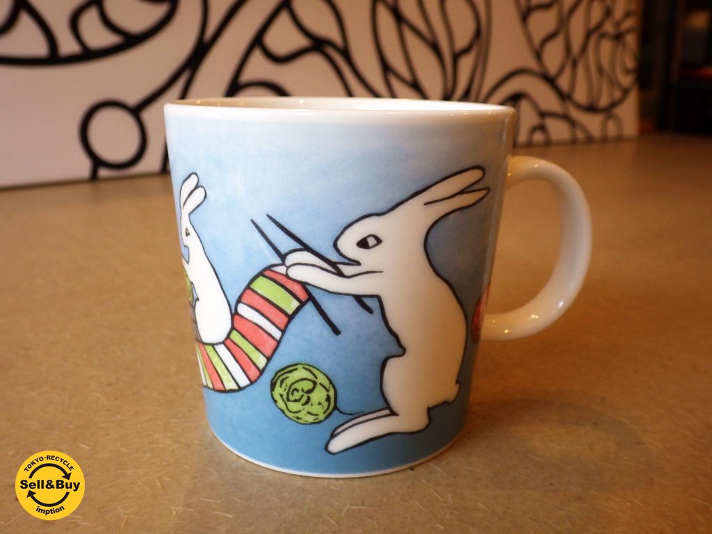 アラビア ARABIA ヘルヤコレクション Helja Collection Bunny ニッティング バニー 2008 ◇