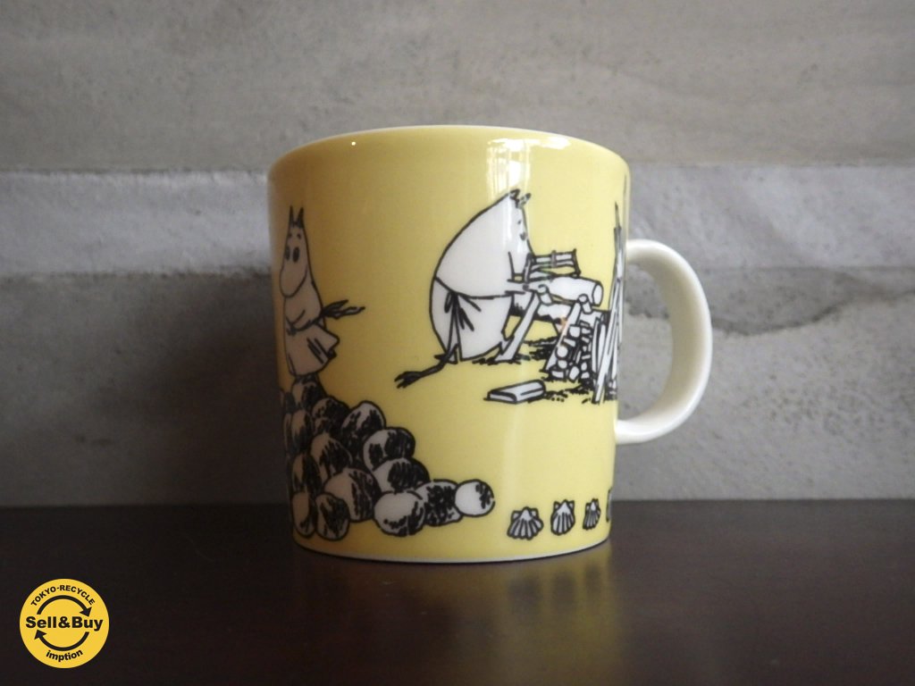 ARABIA アラビア ムーミン マグカップ ムーミンママ イエロー Yellow 1990-1996年♪