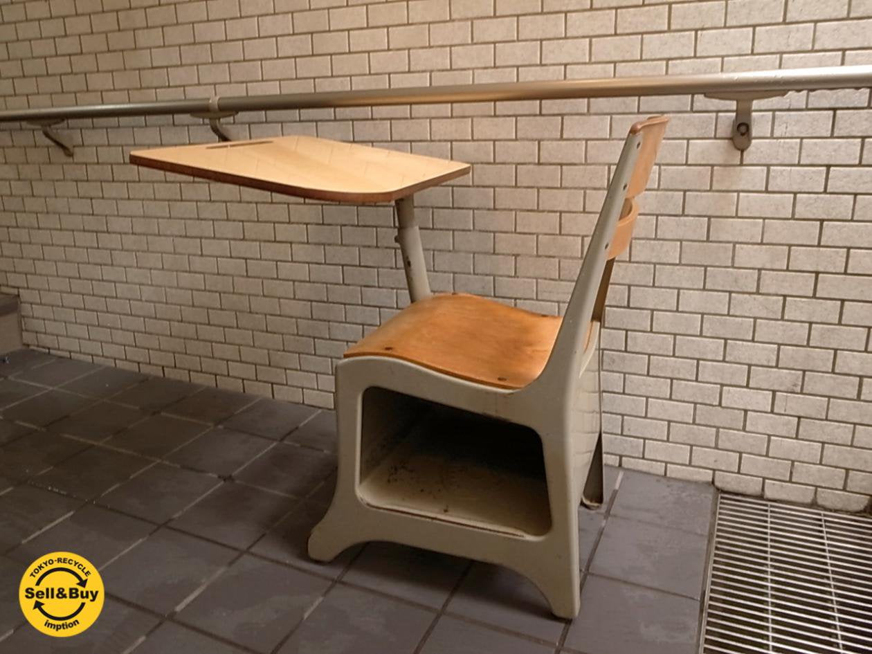 US ビンテージ Shool Desk スクールデスク 学校机 学習机 USA アメリカ ■
