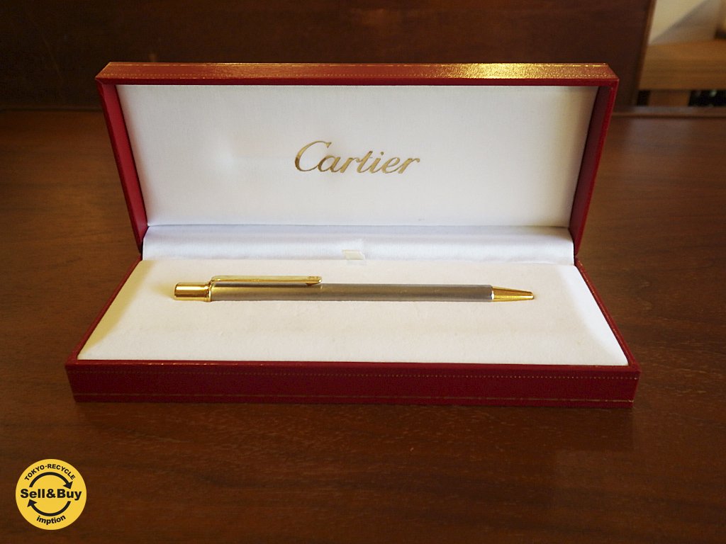 Cartier カルティエ STYLO BILLE MUST II ボールペン 箱有 フランス 筆記用具 ◇