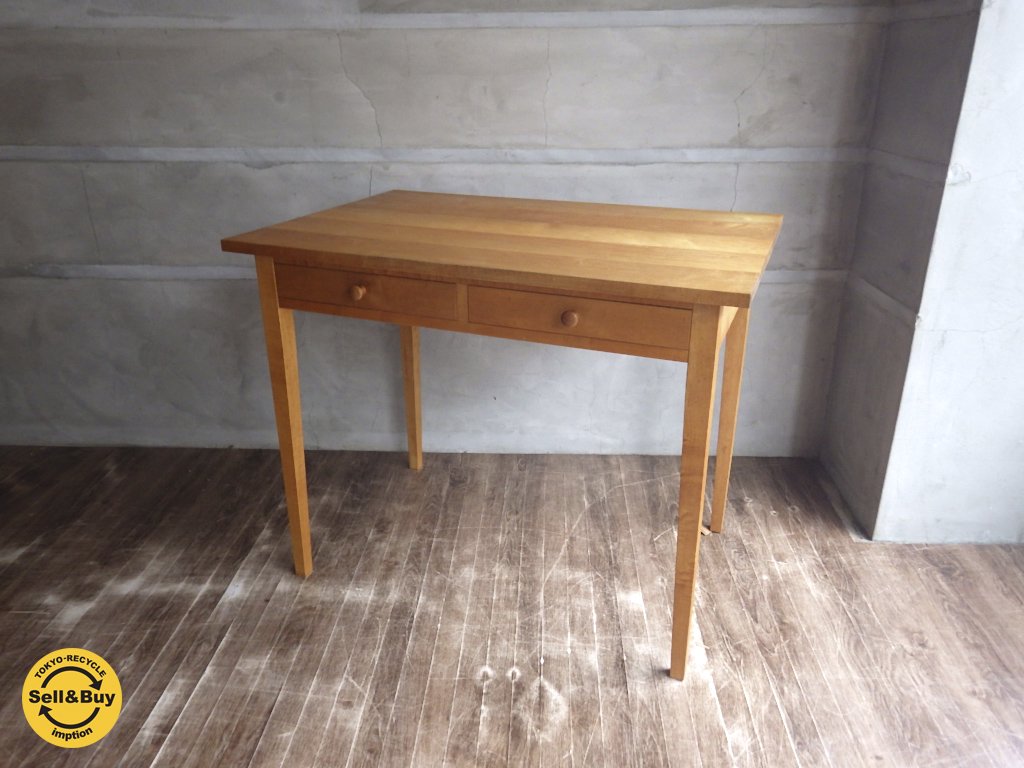 北の住まい設計社 デスク2 ドロワーズ Desk 2 drawers ♪ | 中古家具を