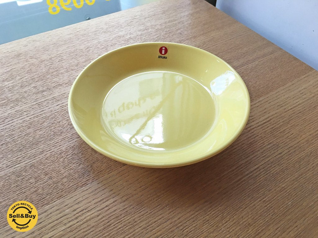 イッタラ iittala ティーマ TEEMA プレート 14cm イエロー 廃盤 未使用品 ◎