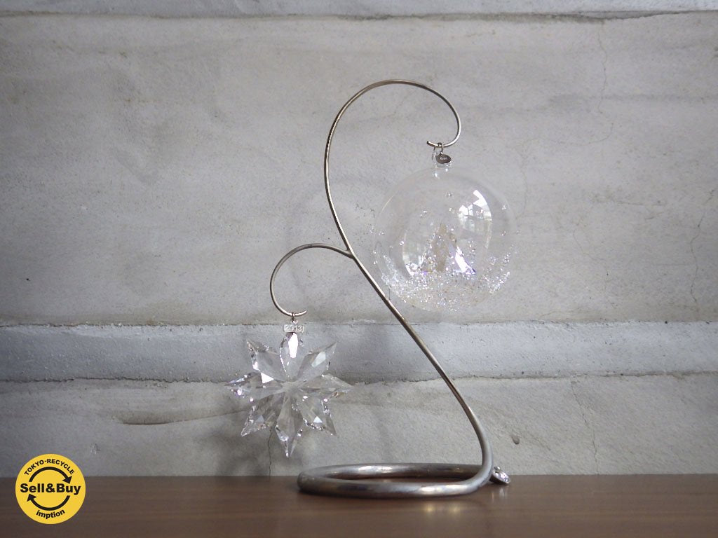 SWAROVSKI / スワロフスキー 2013年限定 ウインター オーナメント&スタンド3点セット ♪