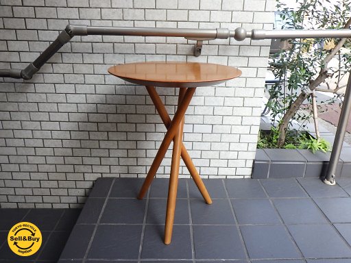 北欧シンプル モダン トリプルレッグ サイドテーブル SIDE TABLE ブナ材 ■
