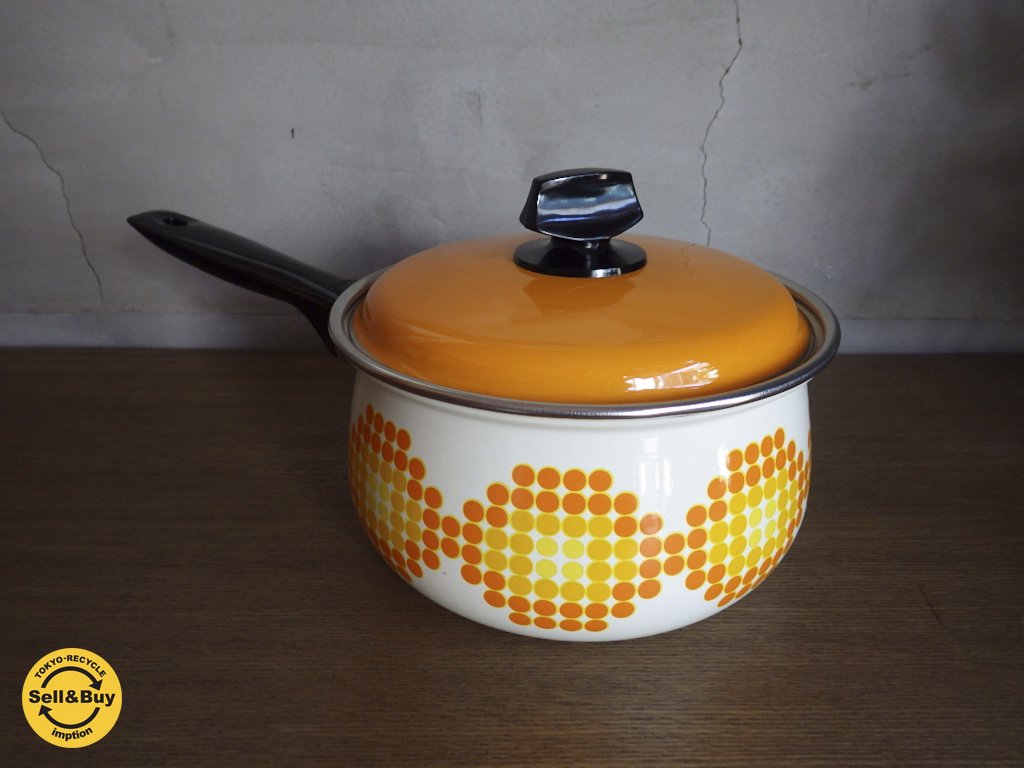 ノリタケ Noritake レトロ 片手ホーロー鍋 ♪