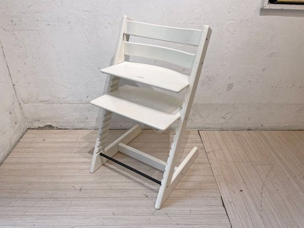 ストッケ STOKKE トリップトラップ TRIPP TRAPP ベビーチェア キッズチェア ホワイト S/N5~ 北欧 ノルウェー★
