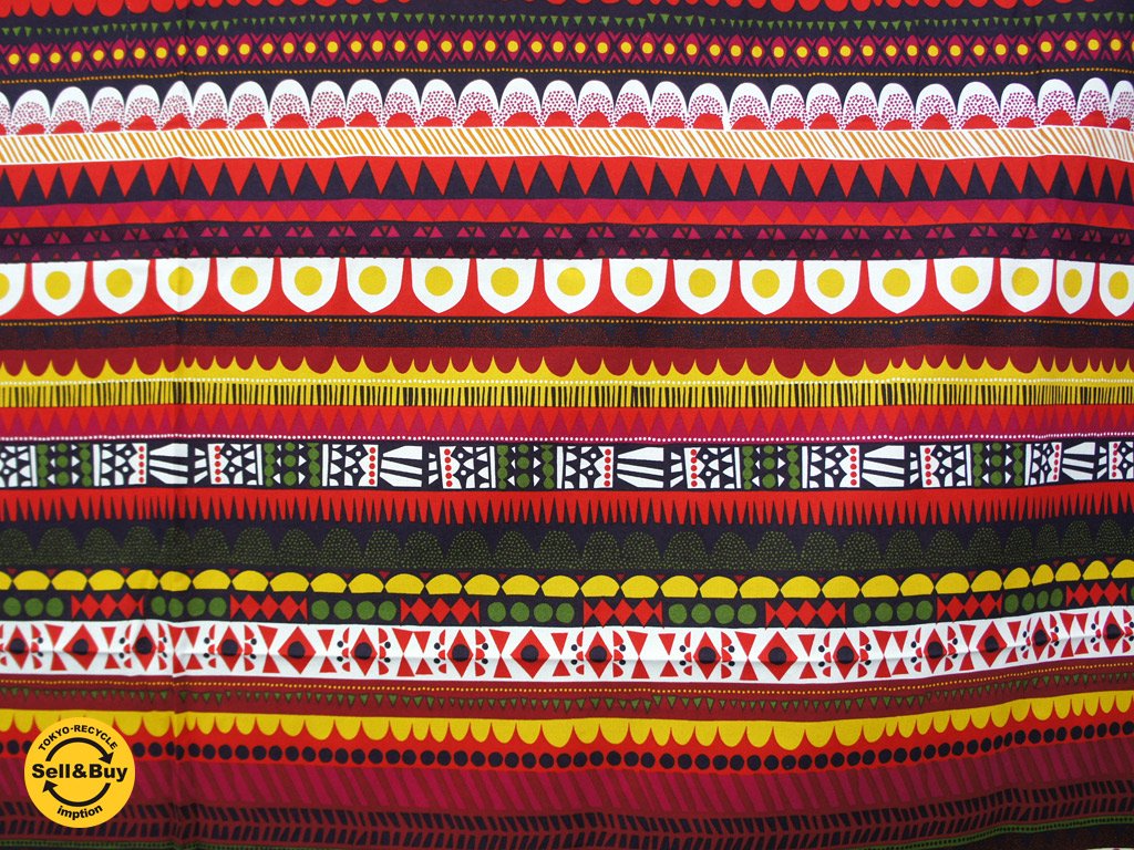 marimekko / マリメッコ ”RAANU” ファブリック生地 廃番アイテム 134x143cm ●