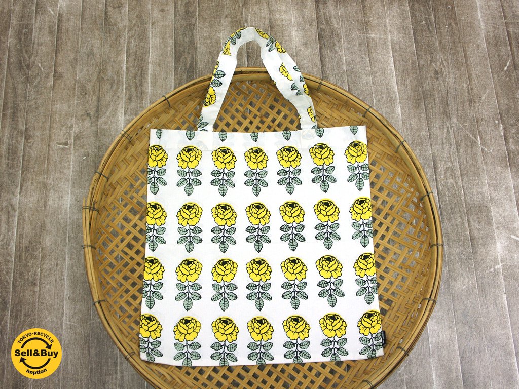 marimekko / マリメッコ ”VIHKIRUUSU” トートバッグ イエロー 日本限定 未使用品 ●