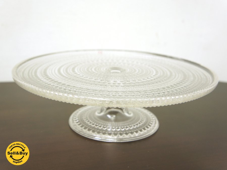 イッタラ iittala カステヘルミ Kastehelmi ケーキスタンド 312mm クリア ●