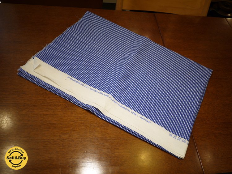 希少 marimekko マリメッコ Rapina リネン100% ファブリック 107x150 ◎