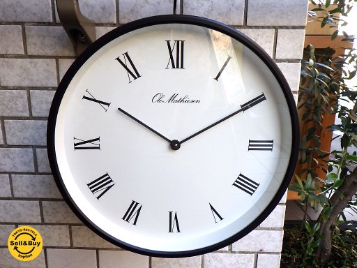 デンマーク オーレ・マティーセン Ole Mathiesen ROMAN-DIAL 31.0cm ウォールクロック掛時計 OM1B-WR3 ■