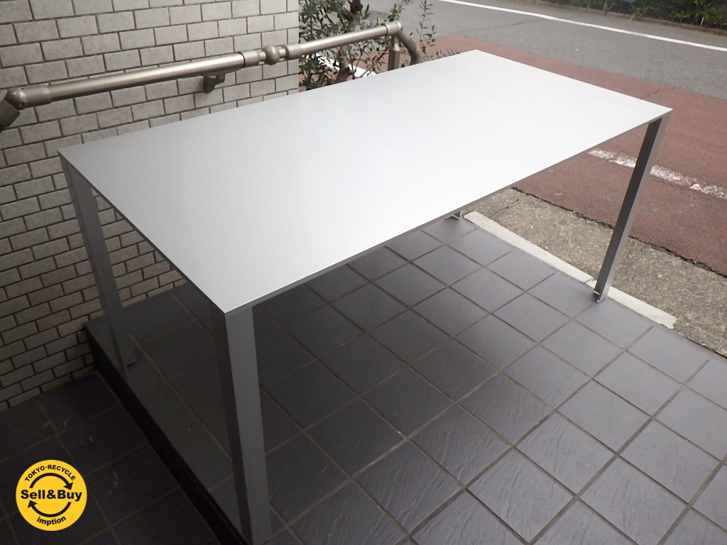 希少 廃盤 MUJI 無印良品 アルミ フレーム テーブル デスク w150 ハニカム ■