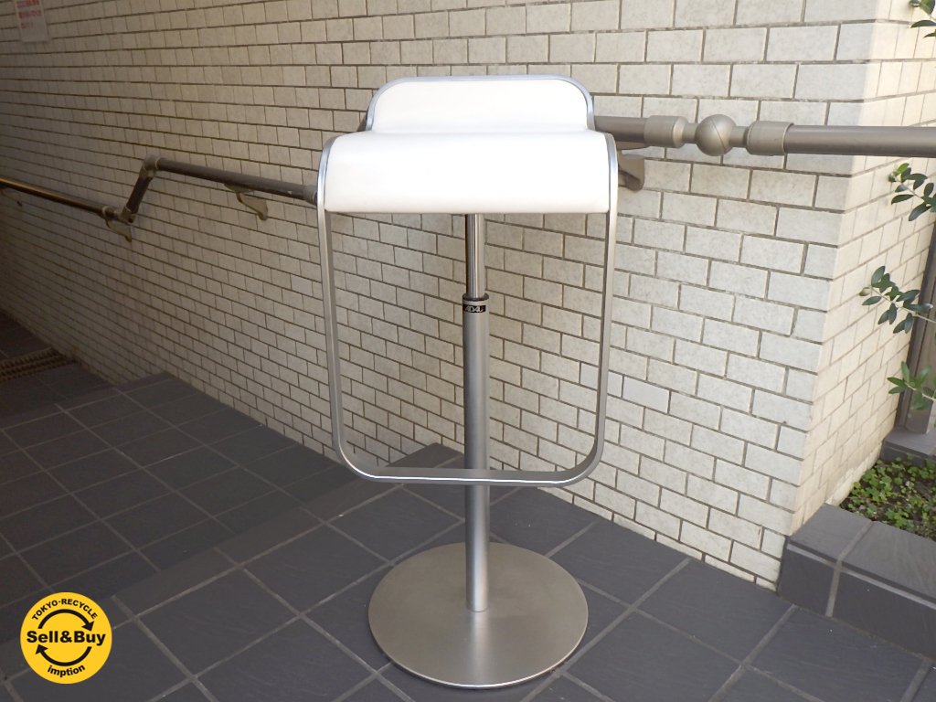 lapalma ラパルマ LEM レムカウンタースツール ホワイトレザー AZUMI アズミ 昇降式 ADAL取扱 ■