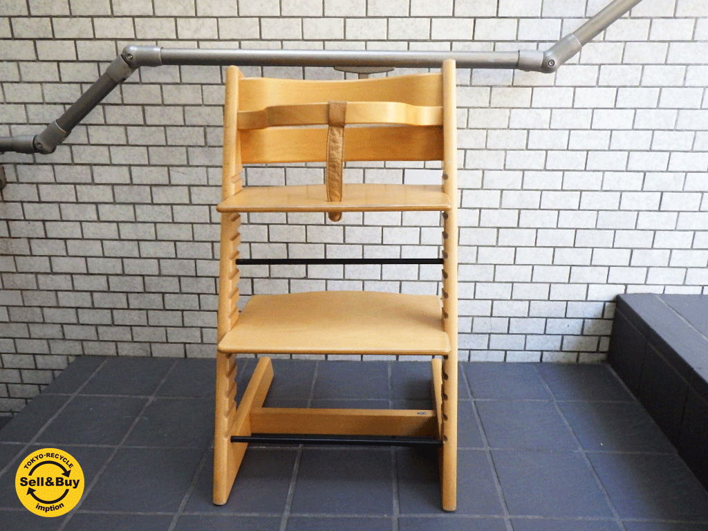 STOKKE ストッケ トリップトラップ チェア 旧型 ナチュラル ノルウェー 木製ガード付き ■