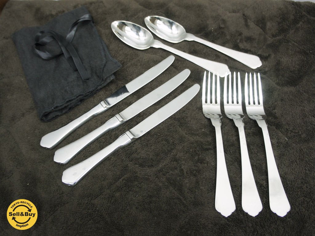 アスティエ・ド・ヴィラット ASTIER de VILLATTE NAPLES カトラリーセット カトラリー袋付 ●