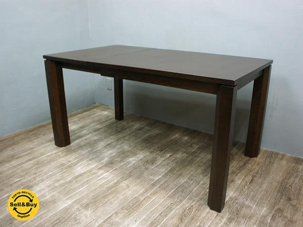 a.Flat エーフラット 木製 伸長式 ダイニングテーブル エクステンション アジアン 家具 ●