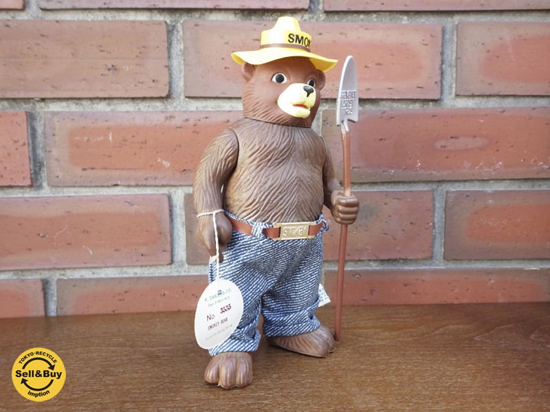DAKIN社製 SMOKEY BEAR スモーキーベア フィギュア ソフビ ビンテージ 希少 ●