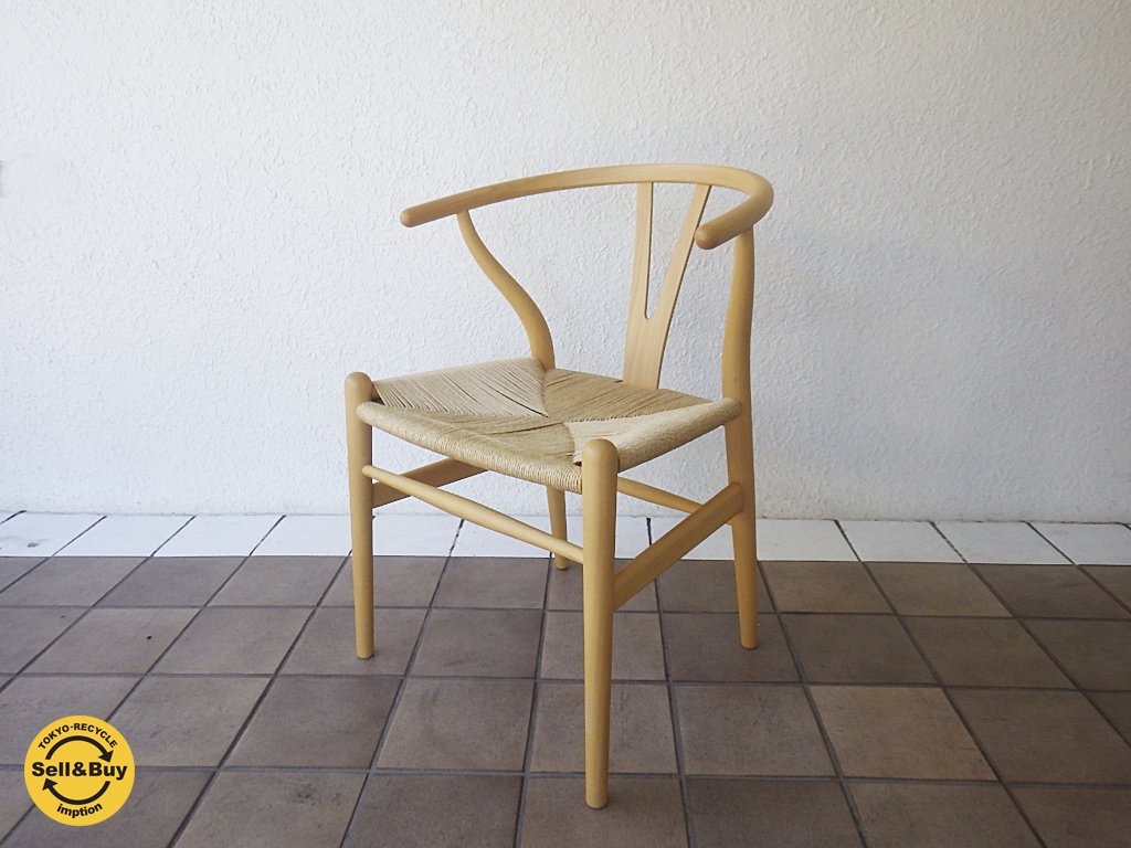 Hans.J Wegner / ハンス.J ウェグナー 名作 デンマーク カールハンセン&サン社 『 ウィッシュボーンチェア / CH24 / Yチェア 』 ビーチ ◇