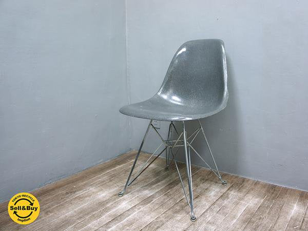 ハーマンミラー イームズ ビンテージサイドシェル チェア 1stエッフェルベース 2ndシェル Herman Miller Eames ●