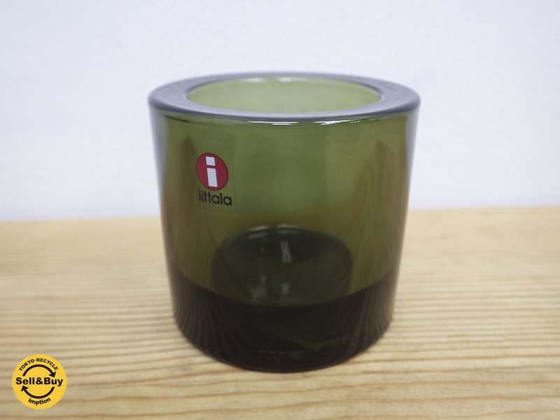 iittala / イッタラ marimekko / マリメッコ kivi キャンドルホルダー フォレストグリーン ●