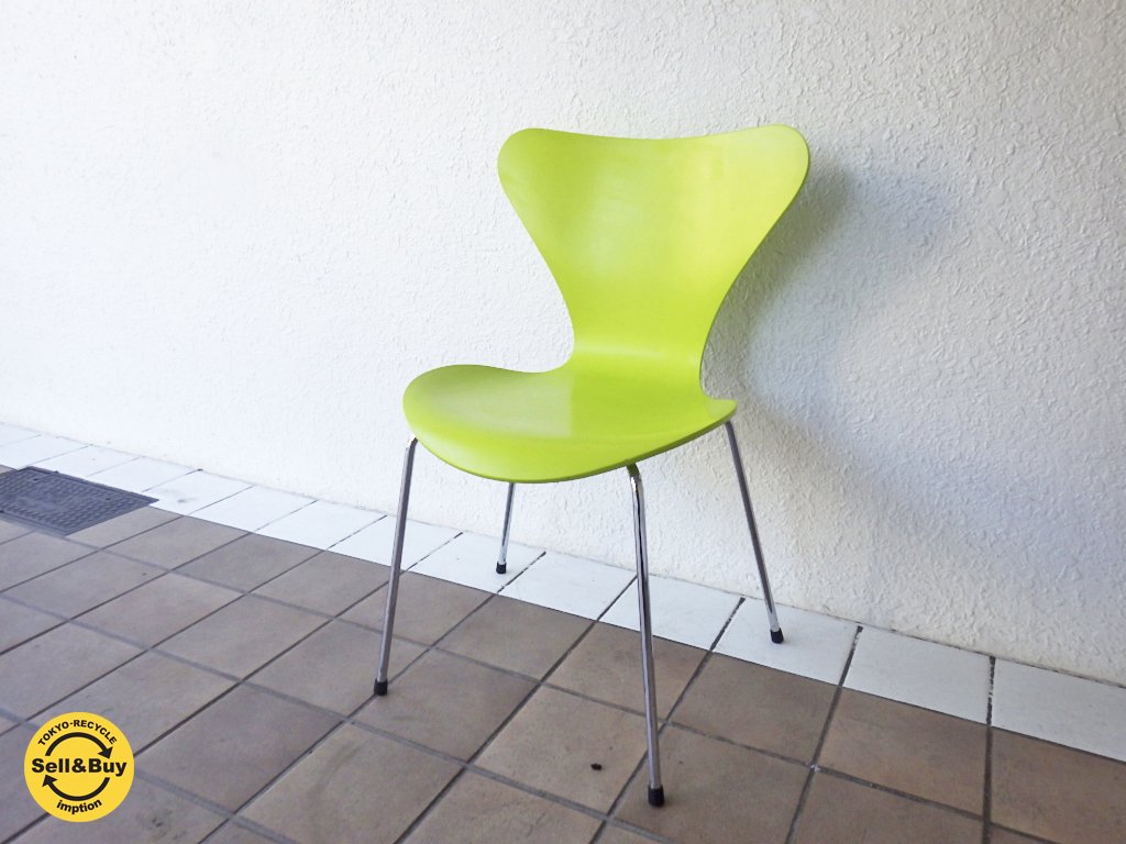 フリッツハンセン Fritz Hansen セブンチェア グリーン Green アルネ・ヤコブセン デザイン ◇