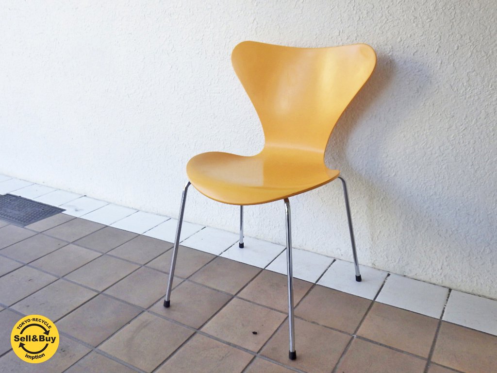 フリッツハンセン Fritz Hansen セブンチェア アプリコット Apricot アルネ・ヤコブセン デザイン ◇