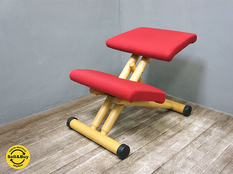 ノルウェー Varier / ヴァリエール社 ( by STOKKE / ストッケ ) 美品 『 MALTI balans (マルチバランス) レッド 』 ピーター・オプスヴィック ★