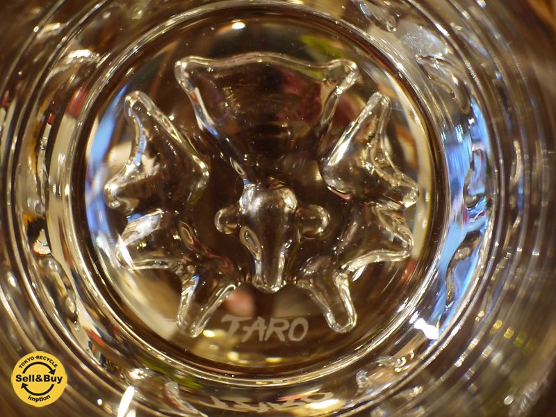 <岡本太郎> 顔 グラス クリスタル 川崎電気 現かわでん 創立記念日 記念品 ◎