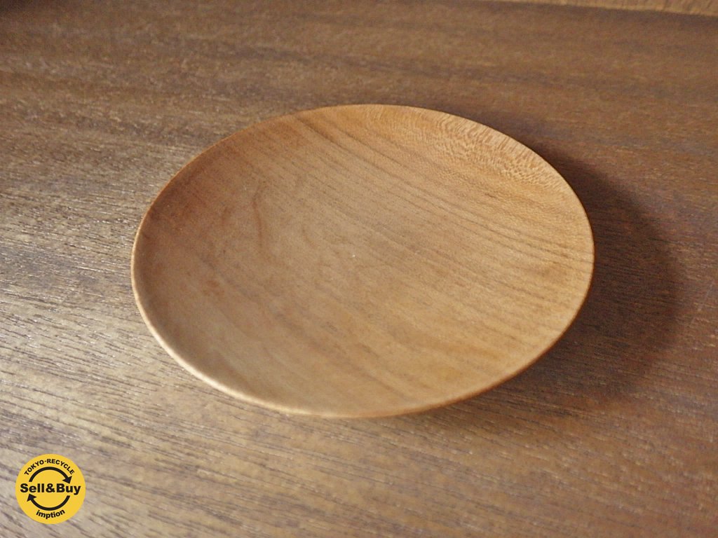 三谷龍二 木皿 10cm A ◇