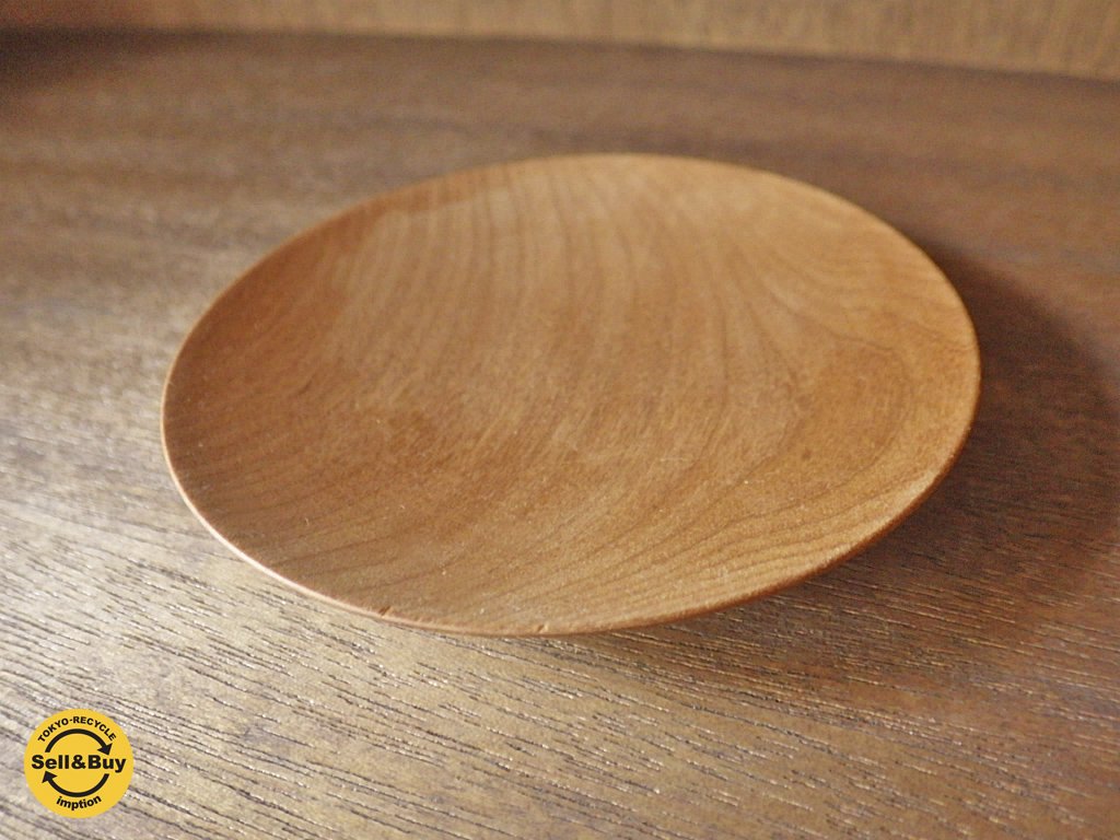 三谷龍二 木皿 10cm C ◇