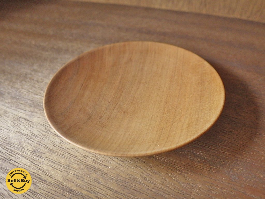 三谷龍二 木皿 10cm D ◇