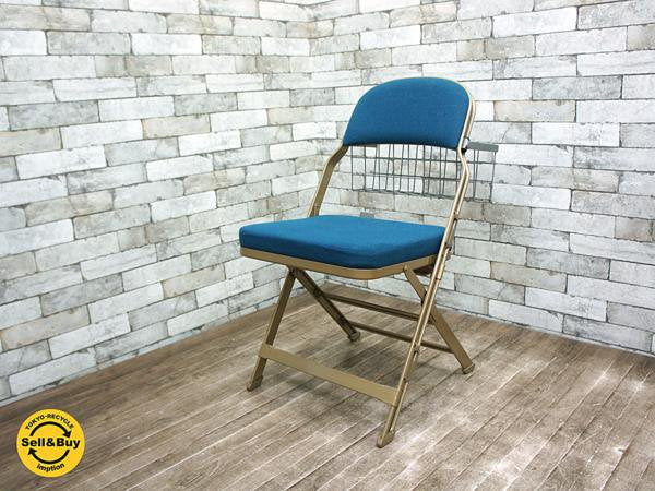 パシフィックファニチャー 取扱 クラリン CLARIN 米国 折り畳みチェア Folding chair ブックフォルダー付 ◇