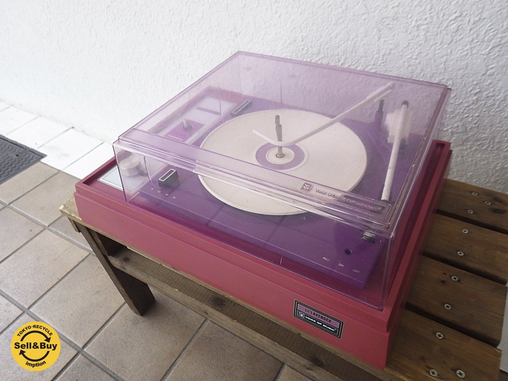 ボイス オブ ミュージック / VOICE OF MUSIC ビンテージ / レトロ レコードプレーヤー 『 LI LAVENDER 337-1 』 ジャンク◇