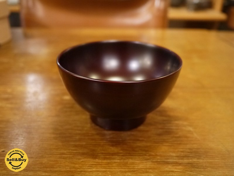 小林慎二 汁椀(大)赤溜 a ◎