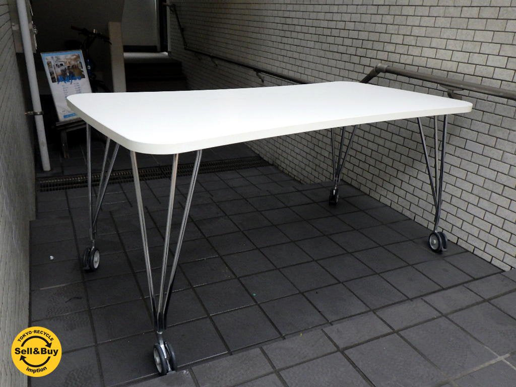 イタリア カルテル Kartell MAXテーブル マックス キャスター テーブル W:160? ■