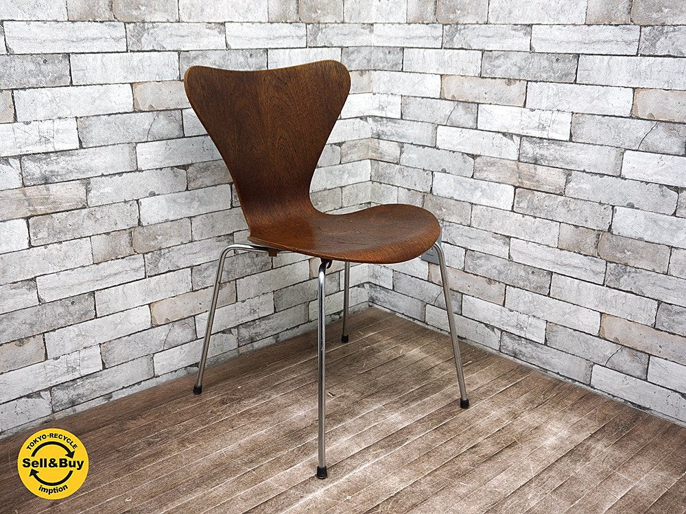 フリッツ ハンセン/Fritz Hansen/『セブンチェア』Arne Jacobsen/アルネ・ヤコブセン 60’s ヴィンテージ B ●